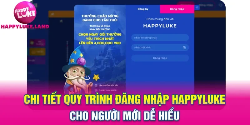 Chi tiết quy trình đăng nhập Happyluke cho người mới dễ hiểu